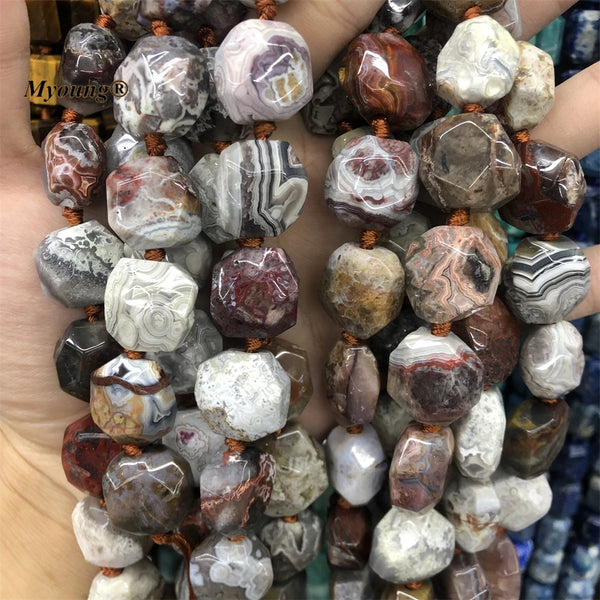 Brown Lace Agate Beads-ToShay.org