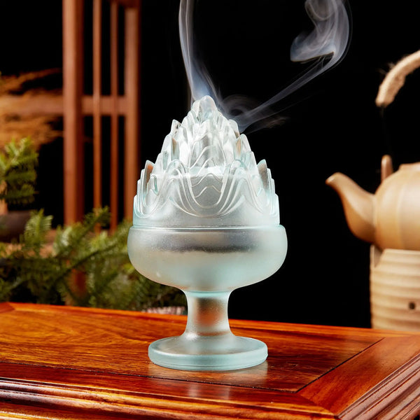 Glass Boshan Incense Burner-ToShay.org