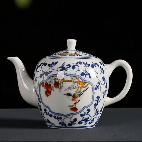 Blue White Porcelain Teapot-ToShay.org