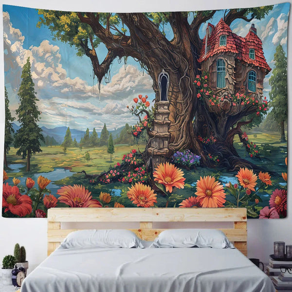 Fairy Tale Forest Tapestry-ToShay.org