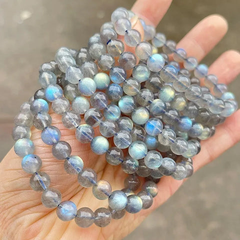 Grey Moonstone Bead Bracelets-ToShay.org