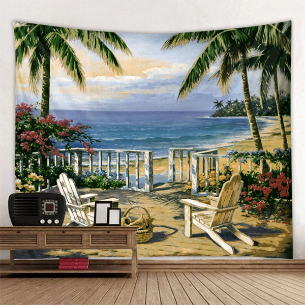 Sea View Art Tapestry-ToShay.org