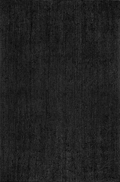 Jute Woven Black Rug-ToShay.org