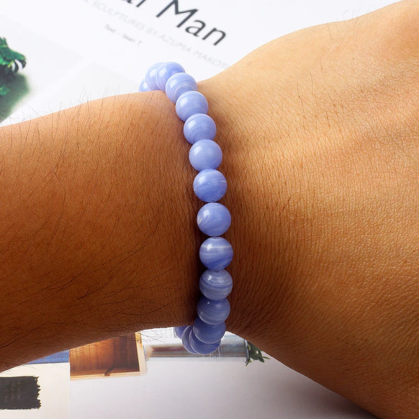 Blue Sardonyx Bead Bracelets-ToShay.org