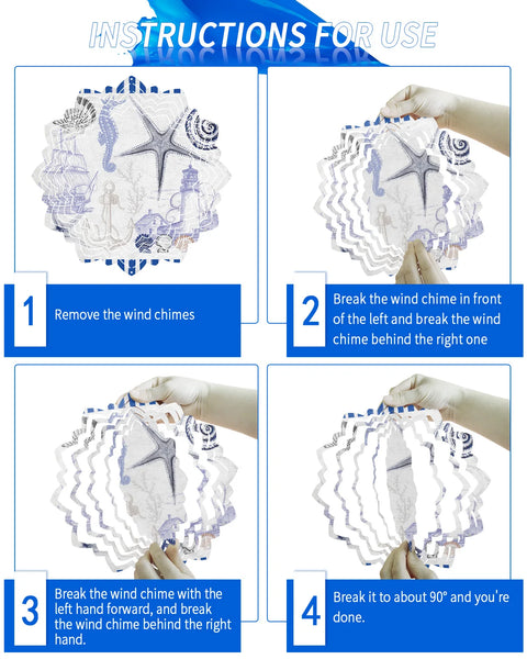 Ocean Shells Wind Spinner-ToShay.org