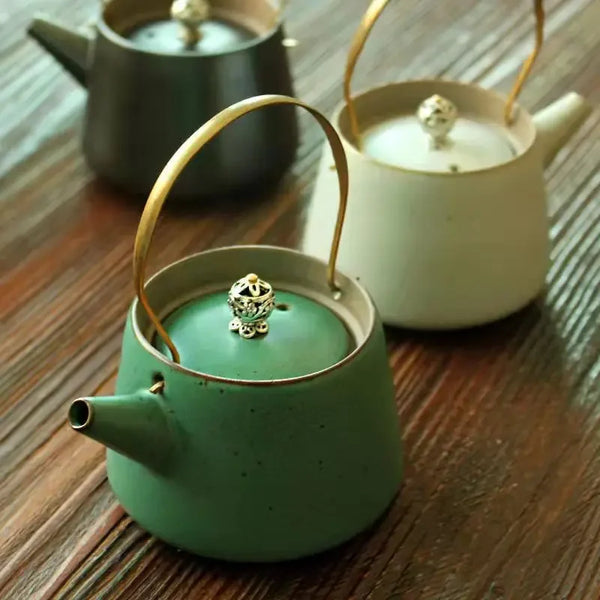 Glazed Ceramic Beam Teapot-ToShay.org