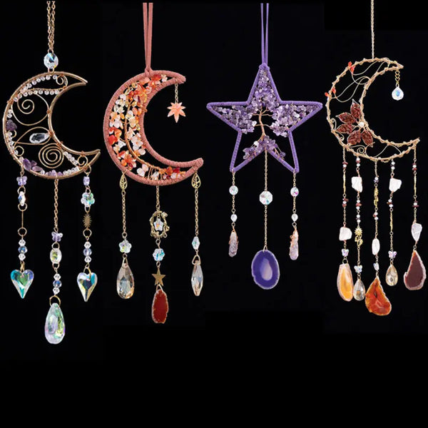 Star Moon Crystal Sun Catchers-ToShay.org