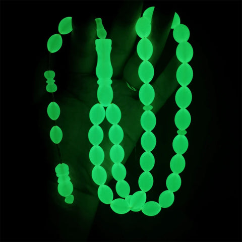 Green Luminous Prayer Beads-ToShay.org