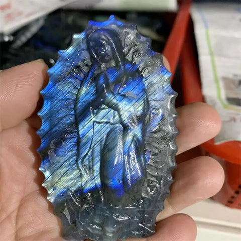 Blue Labradorite Madonna-ToShay.org