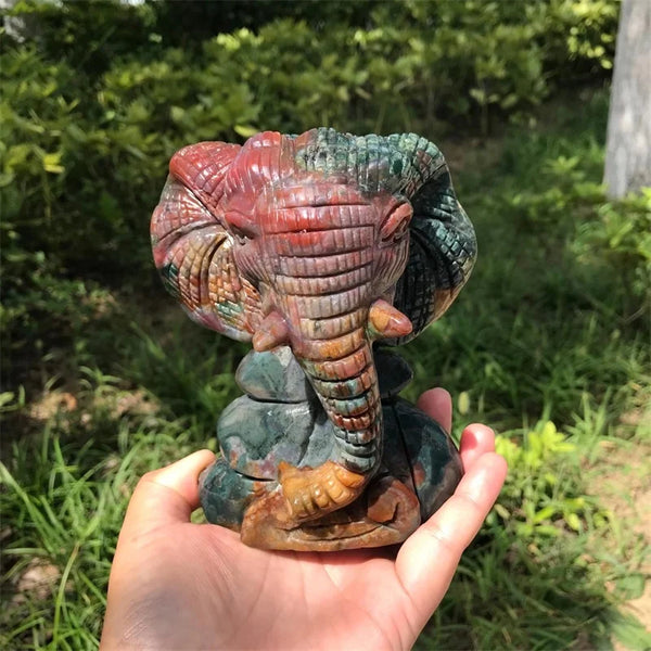 Mixed Ocean Jasper Elephant-ToShay.org