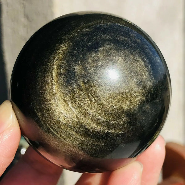 Gold Obsidian Ball-ToShay.org