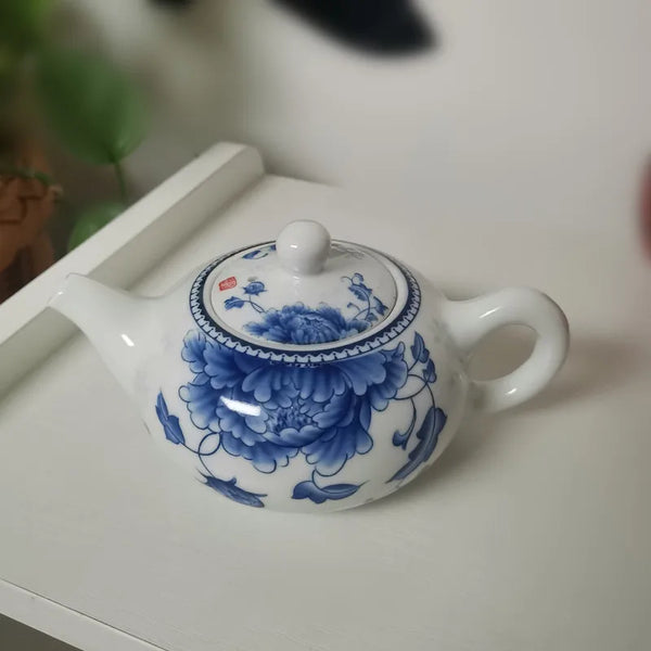 Blue White Porcelain Teapot-ToShay.org