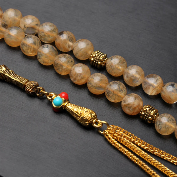 Yellow Prayer beads-ToShay.org