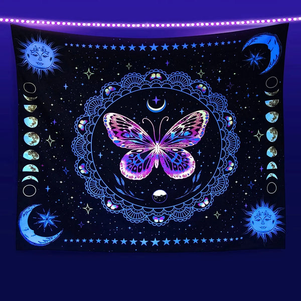 Fluorescent Art Tapestry-ToShay.org