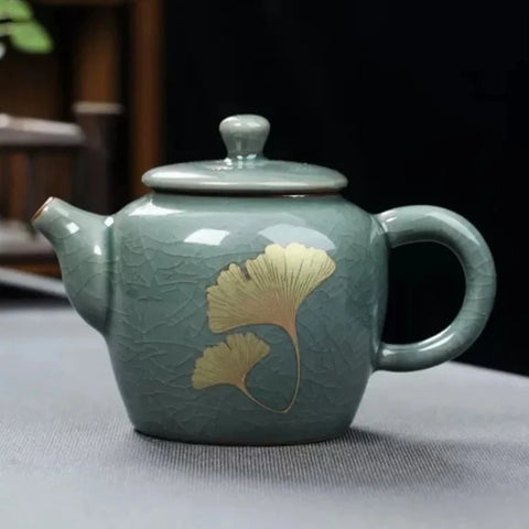 Green Crack Glaze Tea Set-ToShay.org