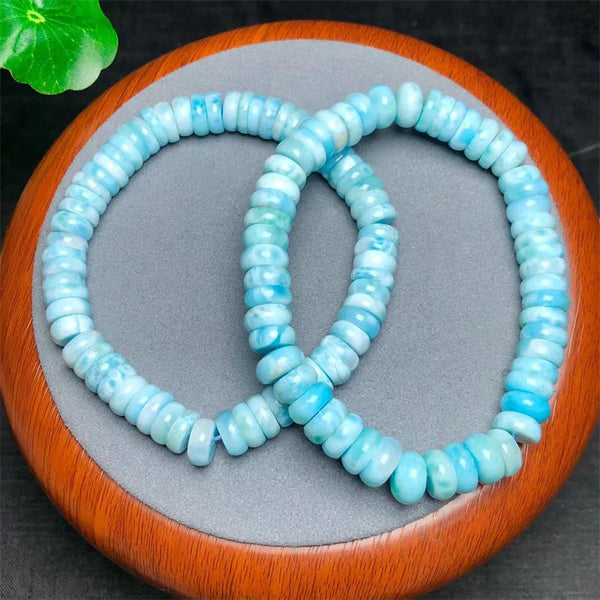 Blue Larimar Bead Bracelet-ToShay.org