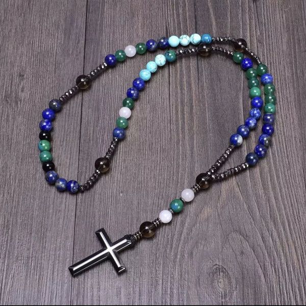 Mixed Quartz Crystal Rosary Beads-ToShay.org