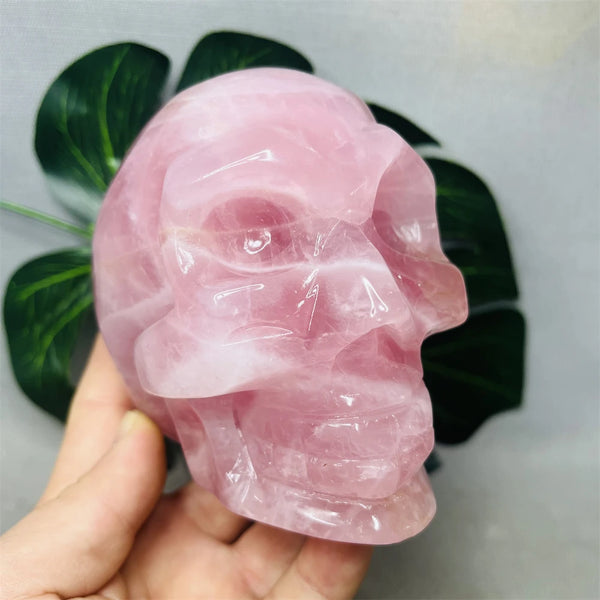 Pink Rose Quartz Skull-ToShay.org