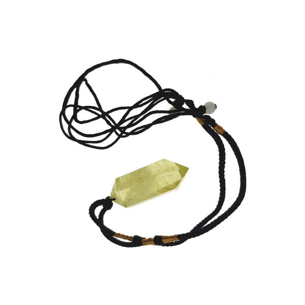 Yellow Citrine Crystal Pendant-ToShay.org