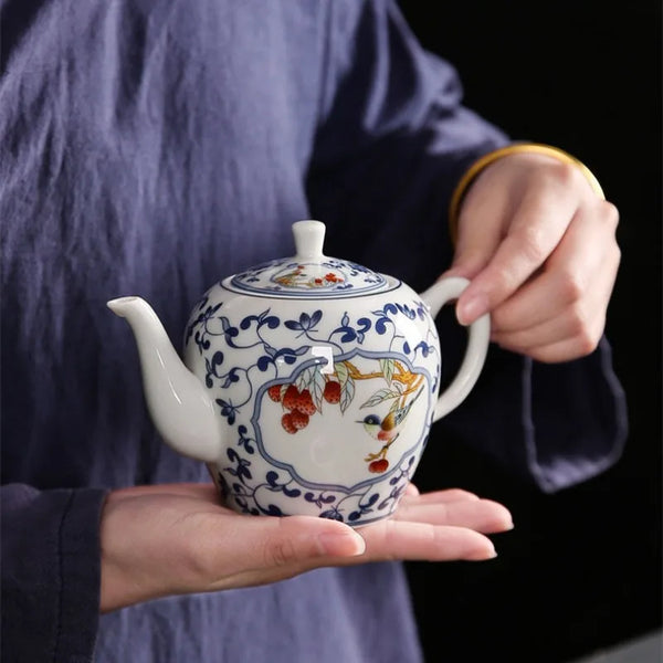 Blue White Porcelain Teapot-ToShay.org