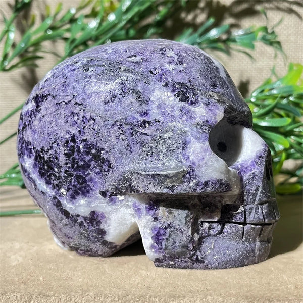 Purple Sphalerite Skull-ToShay.org