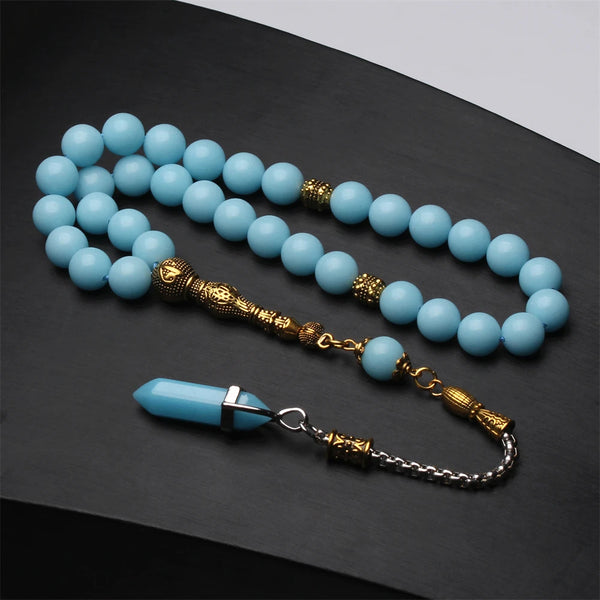 Blue Luminous Prayer Beads-ToShay.org