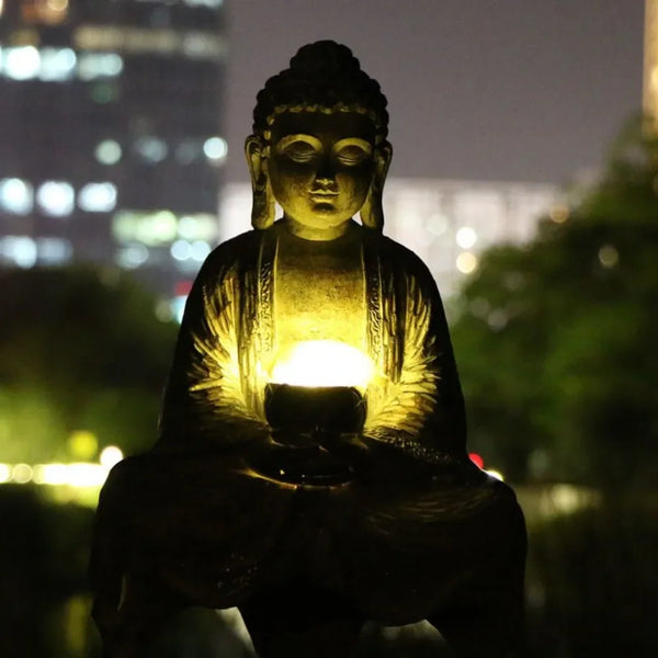 Buddha Statue Solar Lights-ToShay.org