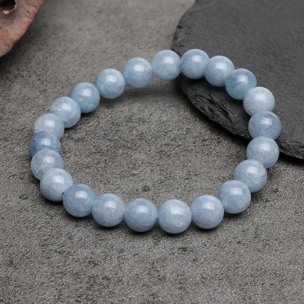 Blue Chalcedony Bead Bracelets-ToShay.org