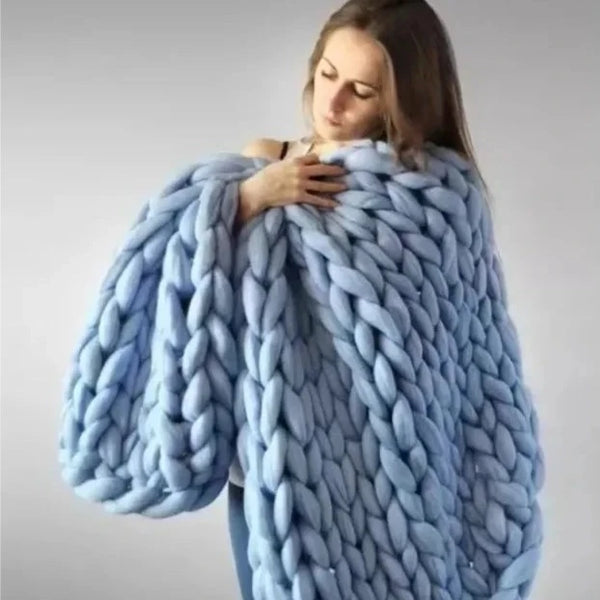 Knitted Throw Blanket-ToShay.org