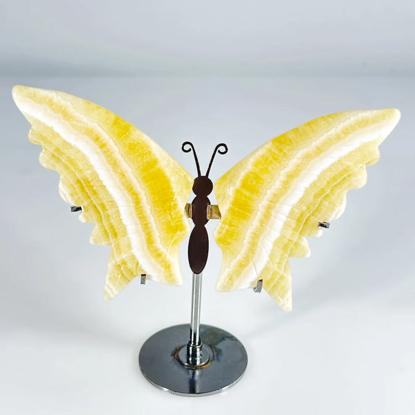 Yellow Calcite Butterfly Wings-ToShay.org