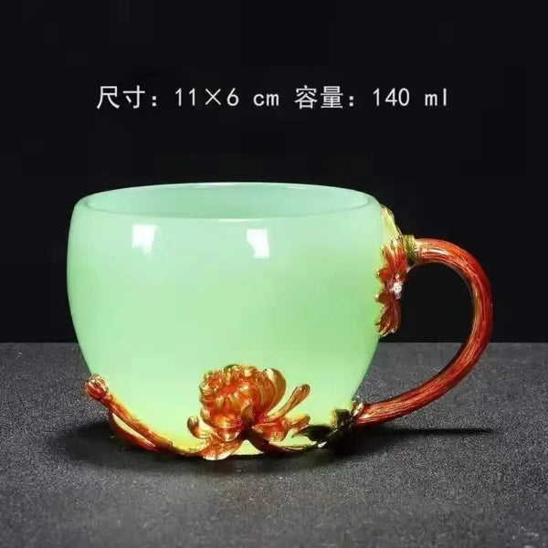 Clear Porcelain Tea Cups-ToShay.org