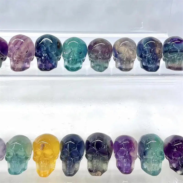 Rainbow Fluorite Skull-ToShay.org