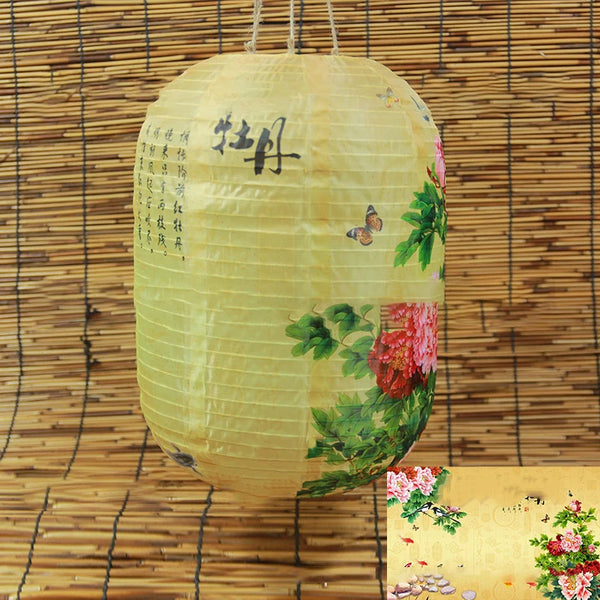 Flower Print Cloth Lantern-ToShay.org