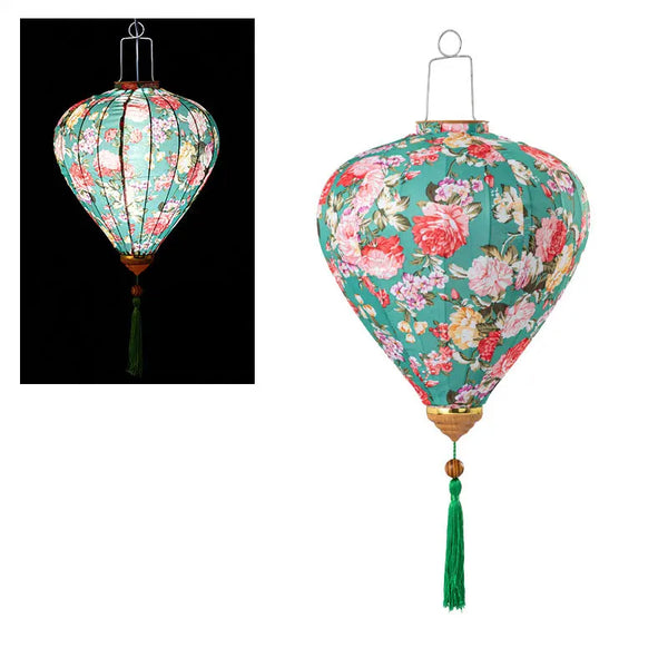 Flower Print Cloth Lantern-ToShay.org