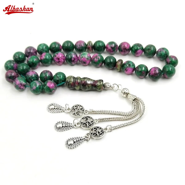 Green Zoisite Prayer Beads-ToShay.org