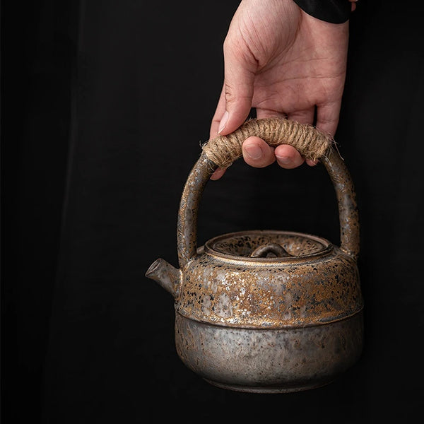 Rust Glaze Ceramic Teapot-ToShay.org