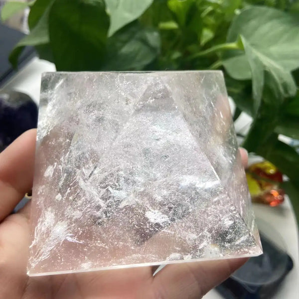 White Quartz Crystal Pyramid-ToShay.org