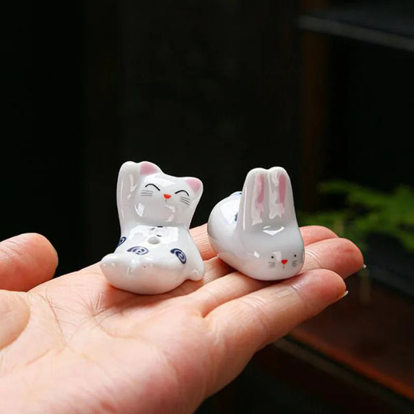 Cat Rabbit Stick Incense Holder-ToShay.org