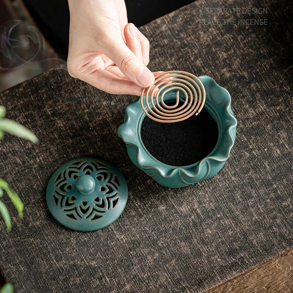 Lotus Leaf Incense Burner-ToShay.org