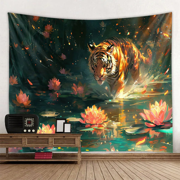 Tiger Art Tapestry-ToShay.org