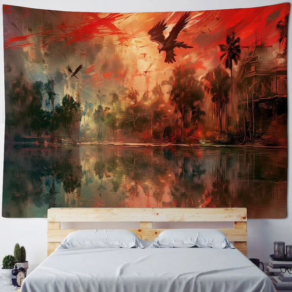 Seaside Sunset Tapestry-ToShay.org