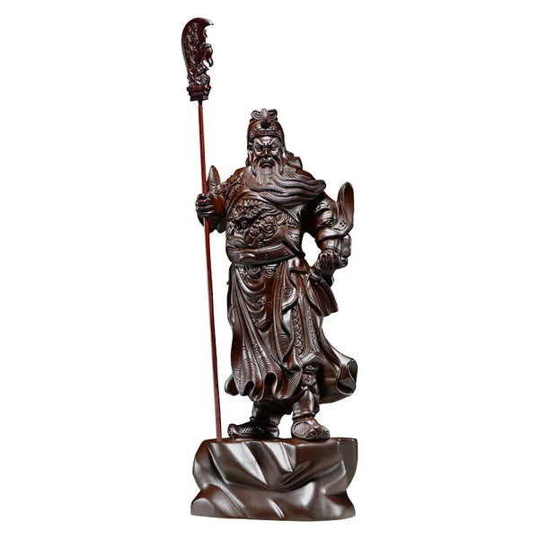 Wood Guan Yu Buddha Statue-ToShay.org