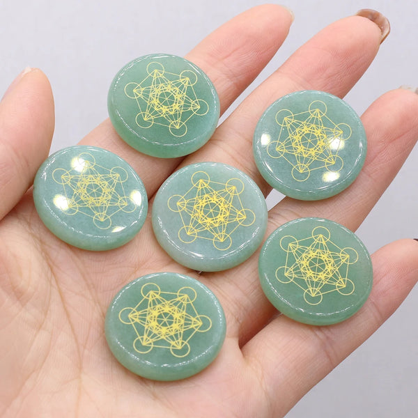 Green Aventurine Palm Stones-ToShay.org