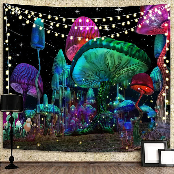 Mushroom Forest Tapestry-ToShay.org