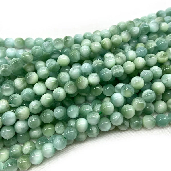 Green Larimar Peacock Beads-ToShay.org