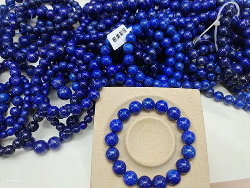 Blue Lapis Lazuli Bead Bracelet-ToShay.org