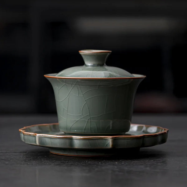 Gaiwan Crackle Glaze Tea Tureen-ToShay.org