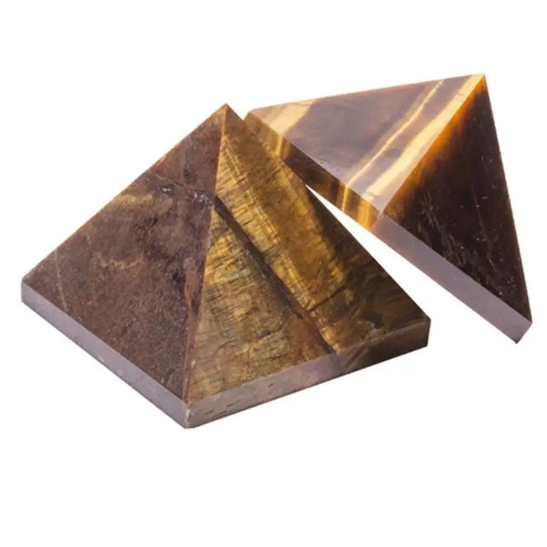 Yellow Tigers Eye Stone Pyramid-ToShay.org