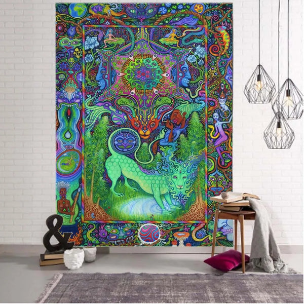 Psychedelic Art Print Tapestry-ToShay.org