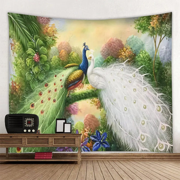 Peacock Art Tapestry-ToShay.org